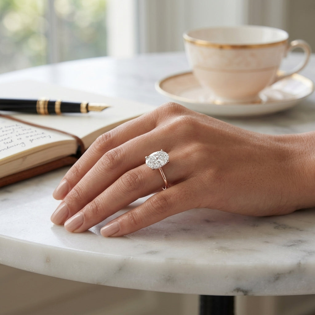 Aria – 3 Carat Oval Classic Solitaire