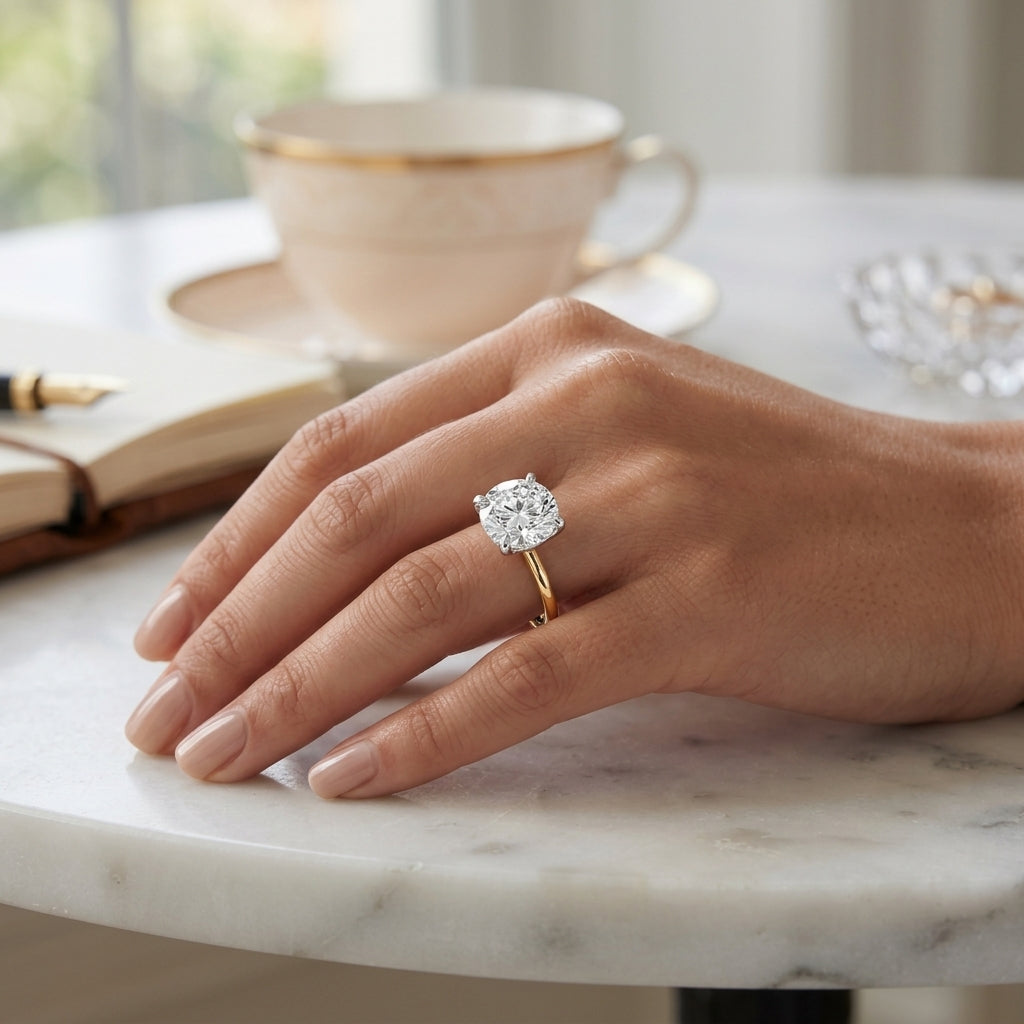 Aria – 3 Carat Round Classic Solitaire