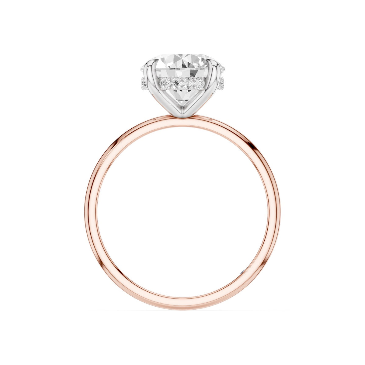 Sola – 2 Carat Round Hidden Halo Solitaire