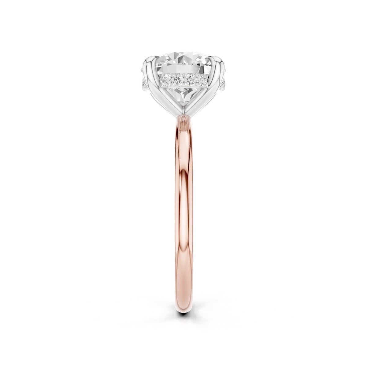 Sola – 2 Carat Round Hidden Halo Solitaire