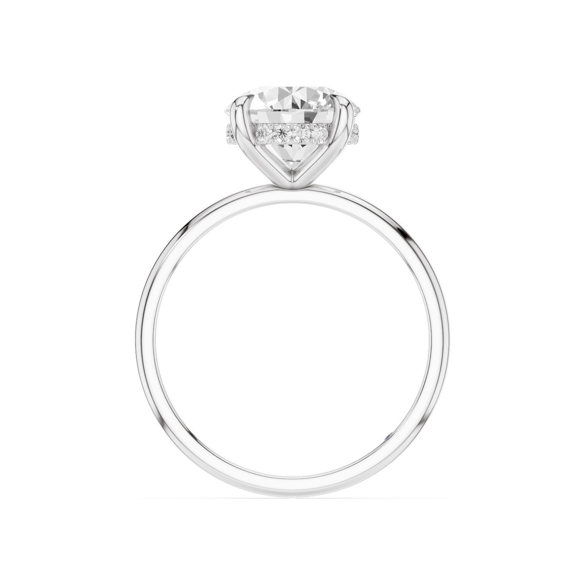 Sola – 2 Carat Round Hidden Halo Solitaire