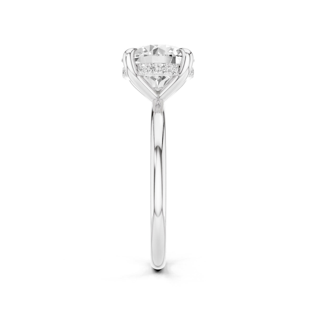 Sola – 2 Carat Round Hidden Halo Solitaire