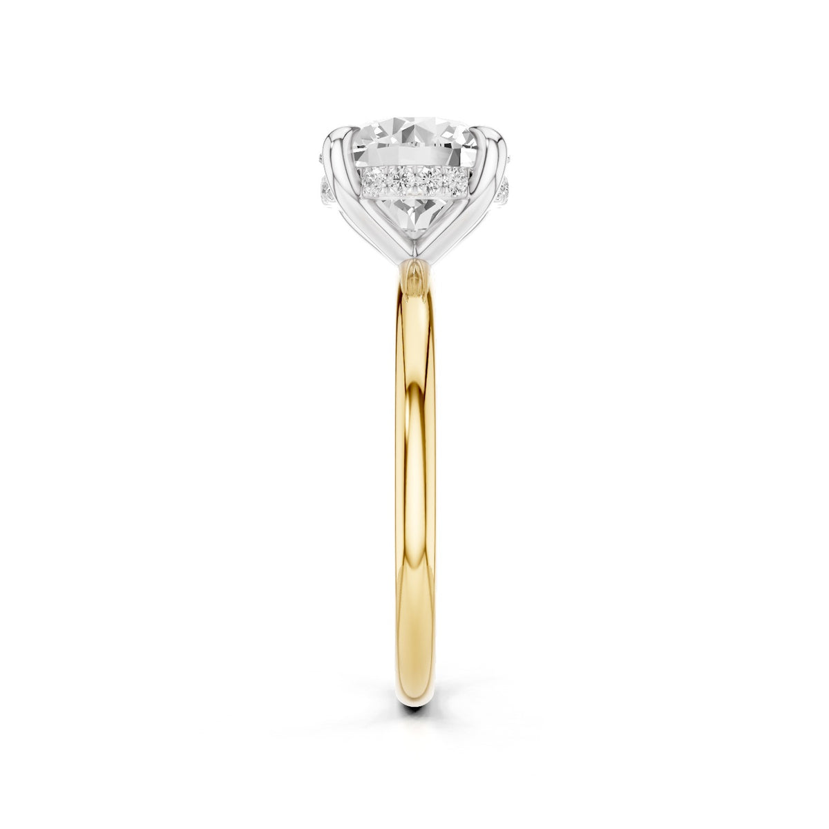 Sola – 2 Carat Round Hidden Halo Solitaire
