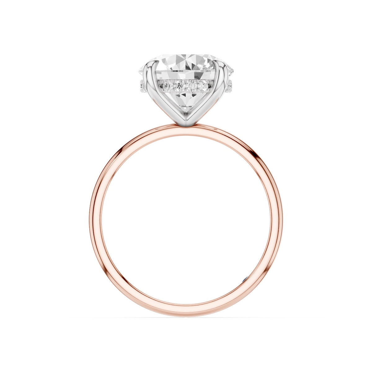 Sola – 3 Carat Round Hidden Halo Solitaire
