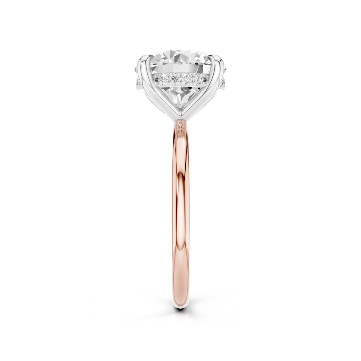 Sola – 3 Carat Round Hidden Halo Solitaire