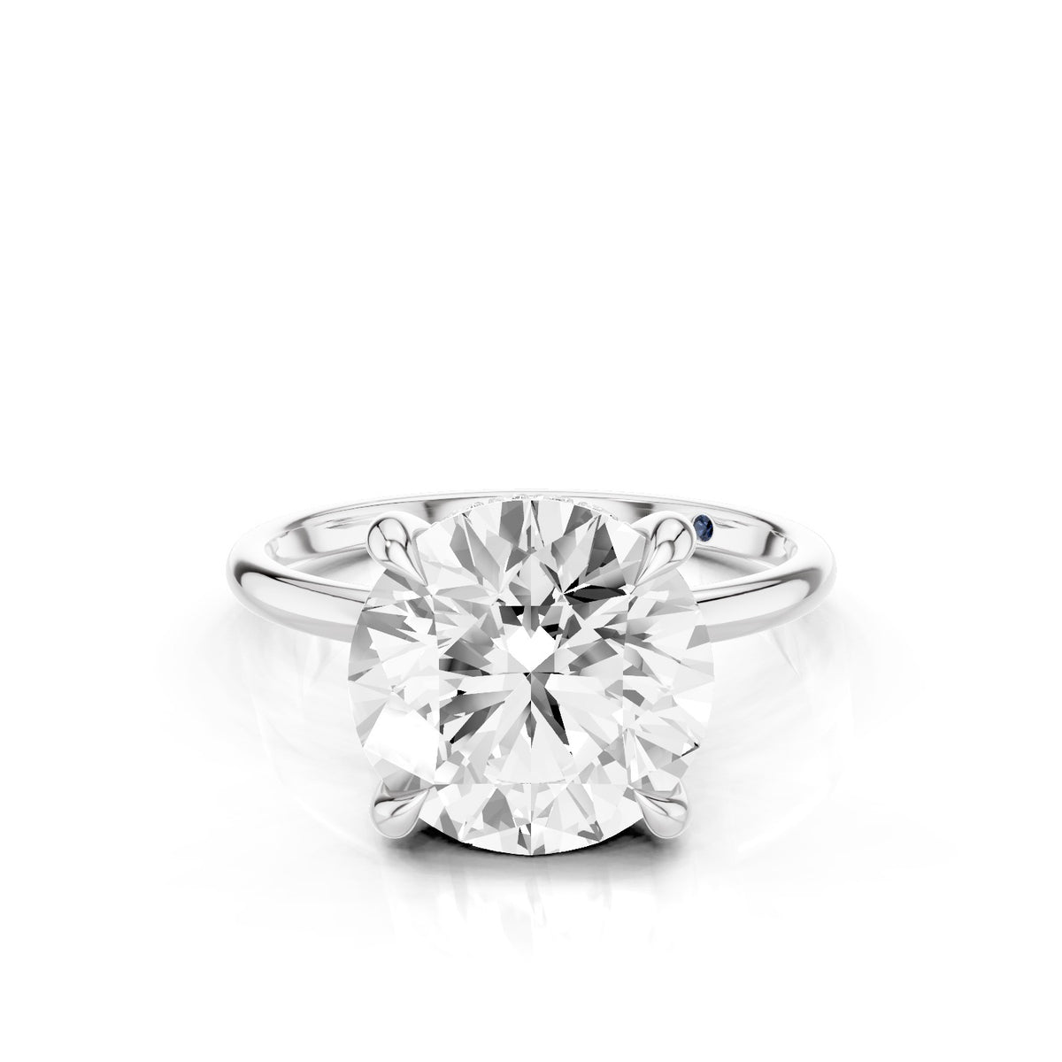 Sola – 3 Carat Round Hidden Halo Solitaire