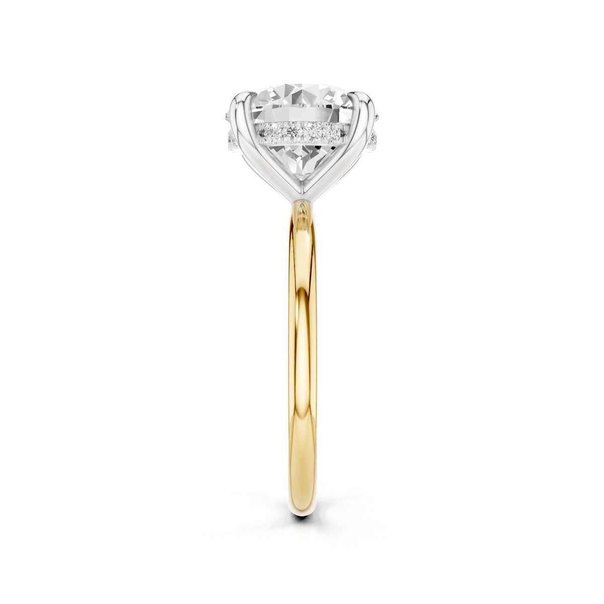 Sola – 3 Carat Round Hidden Halo Solitaire