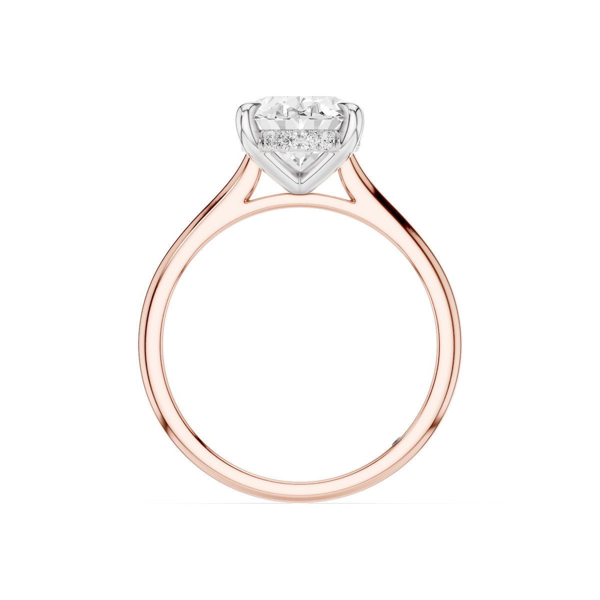 Lyra – 2 Carat Oval Cathedral Hidden Halo