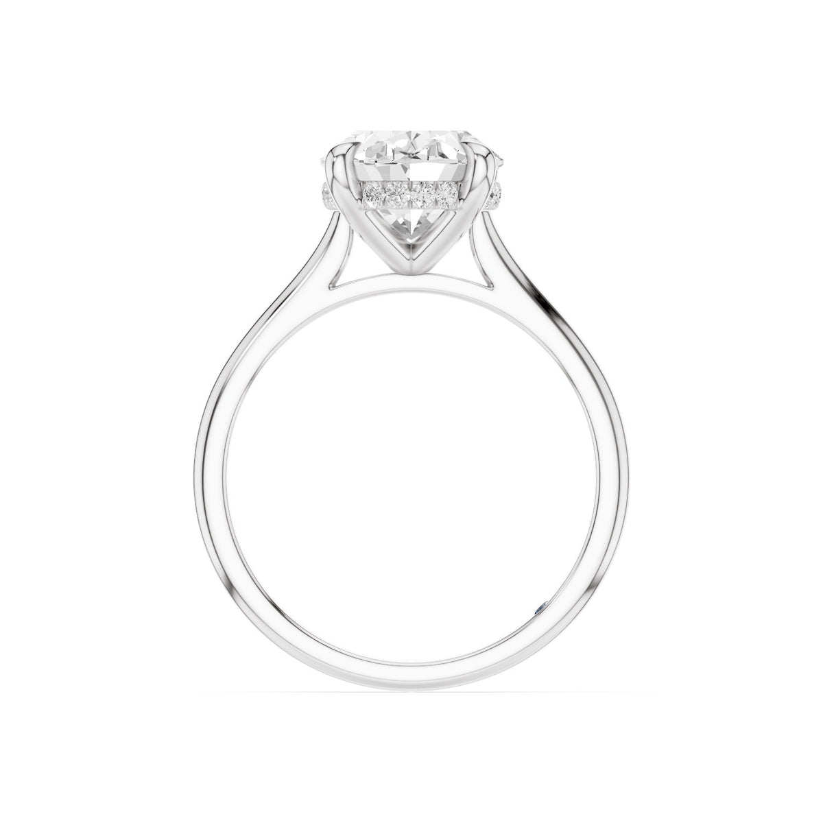 Lyra – 3 Carat Oval Cathedral Hidden Halo