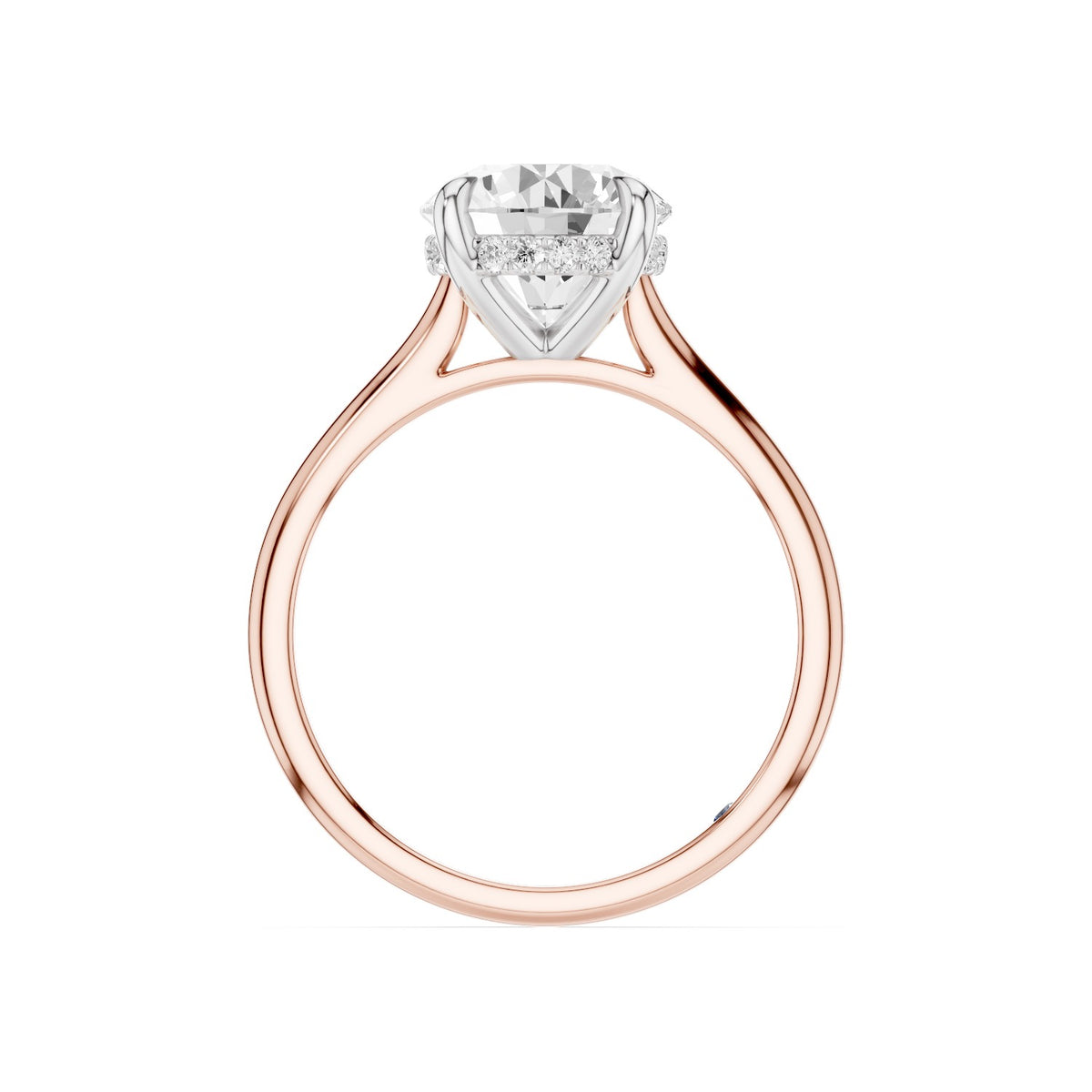 Lyra – 2 Carat Round Cathedral Hidden Halo