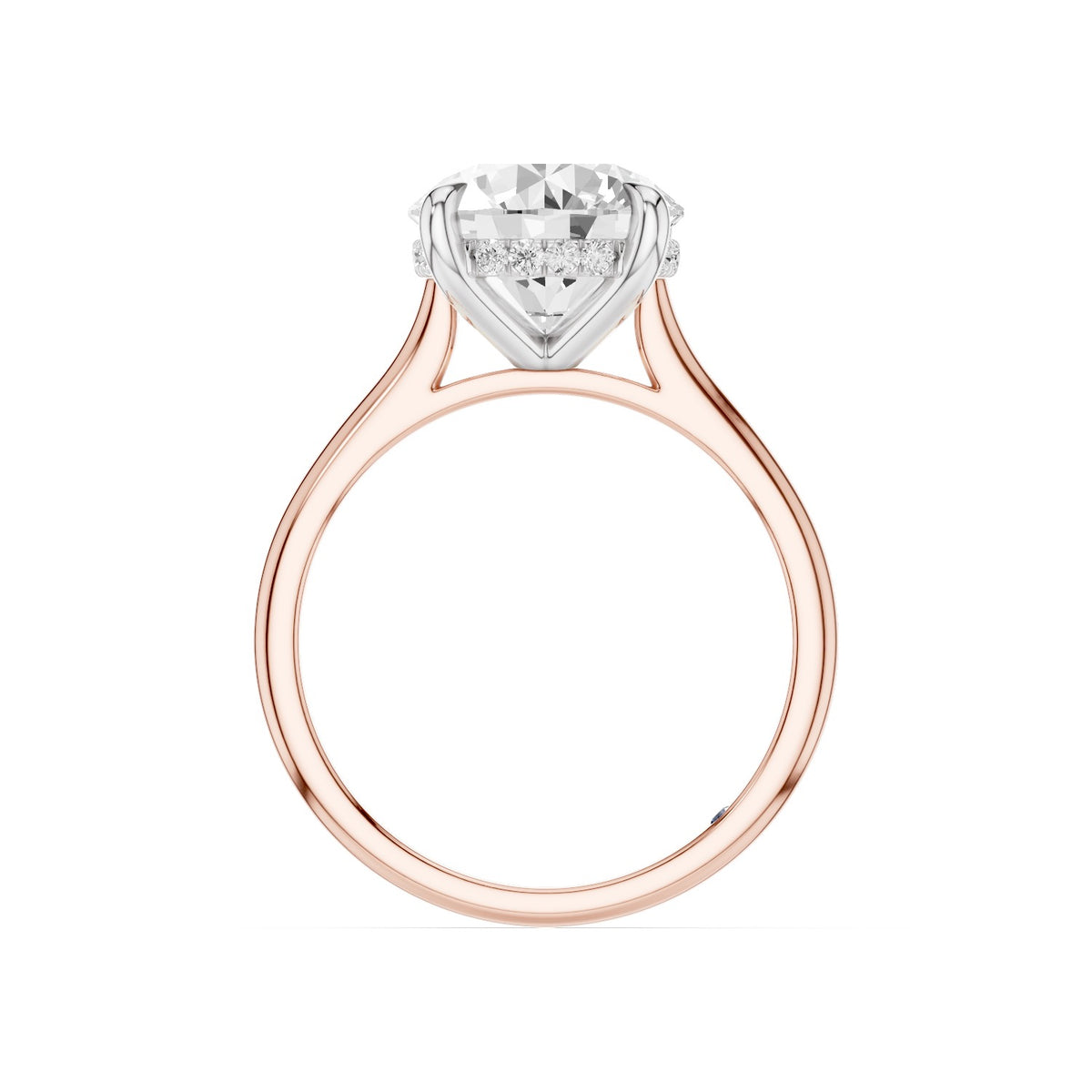 Lyra – 3 Carat Round Cathedral Hidden Halo