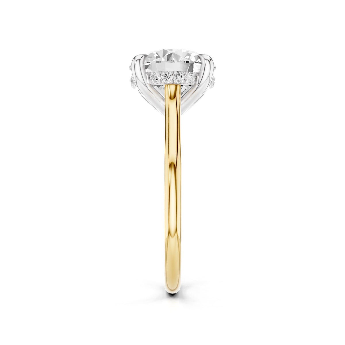 Lyra – 3 Carat Round Cathedral Hidden Halo