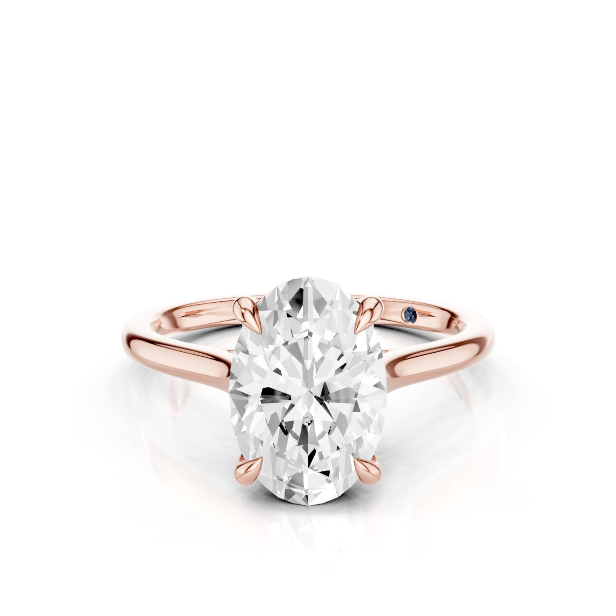 Iris – 2 Carat Oval Cathedral Classic Solitaire