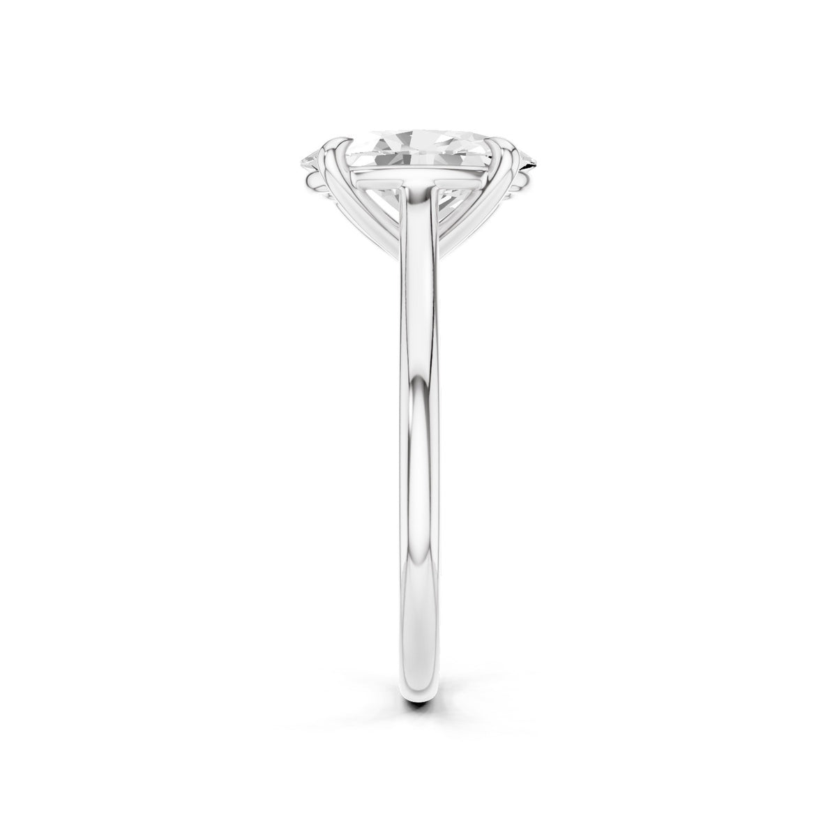 Iris – 2 Carat Oval Cathedral Classic Solitaire