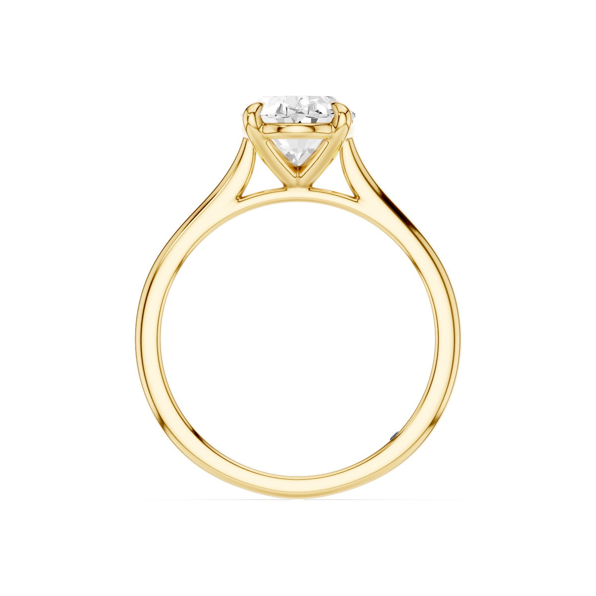 Iris – 2 Carat Oval Cathedral Classic Solitaire