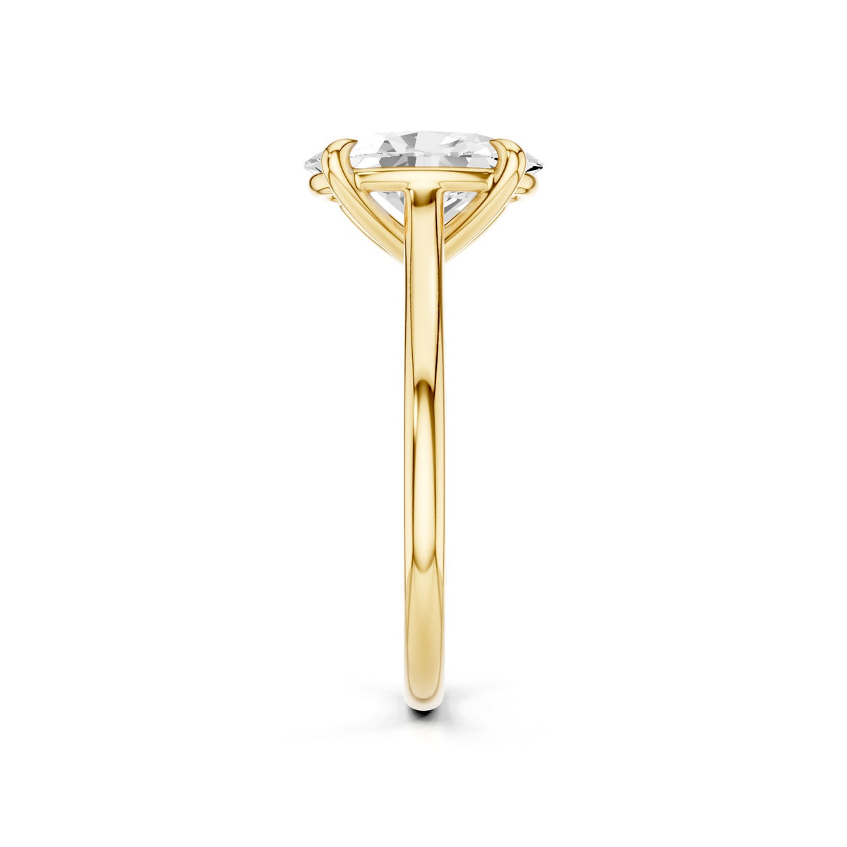 Iris – 2 Carat Oval Cathedral Classic Solitaire
