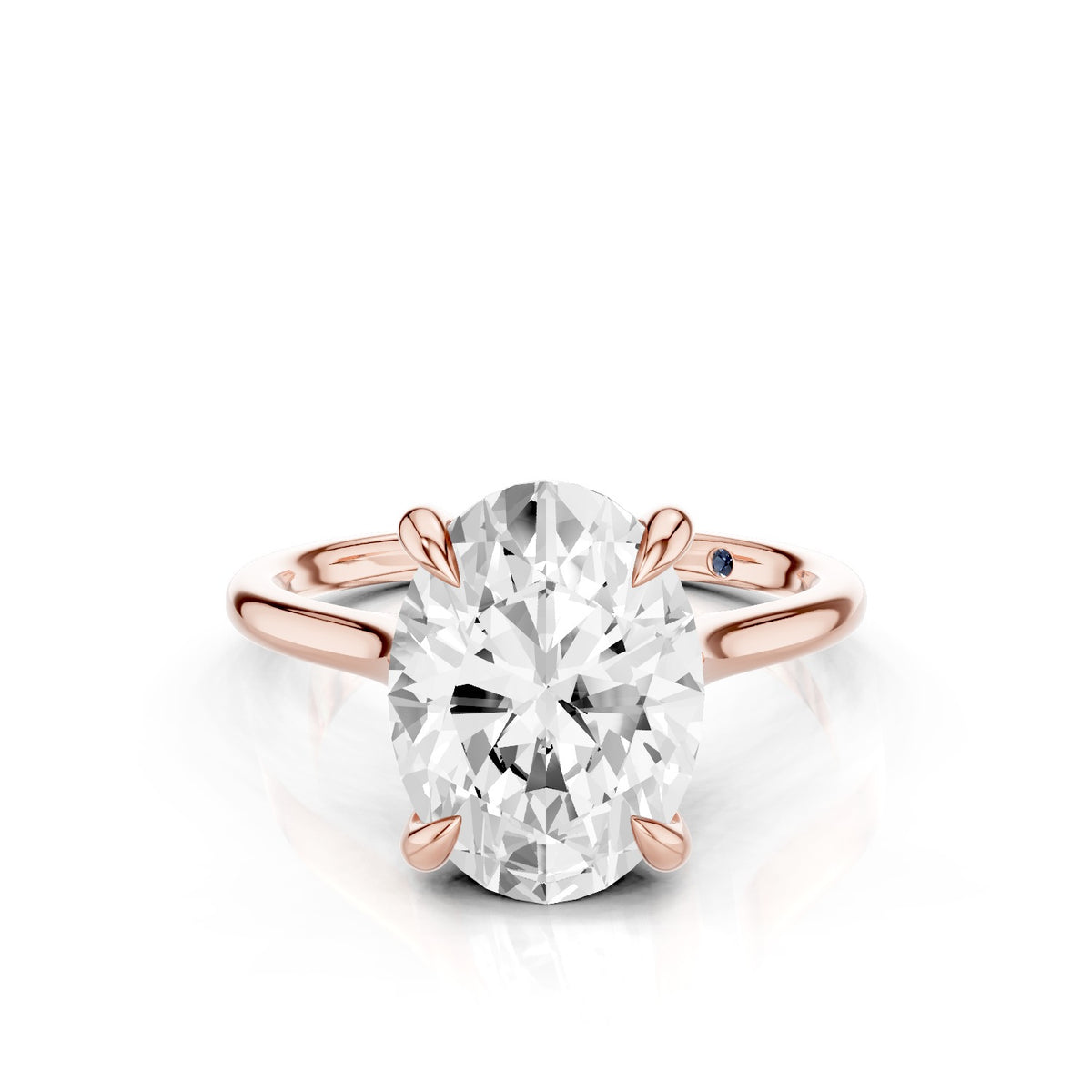 Iris – 3 Carat Oval Cathedral Classic Solitaire