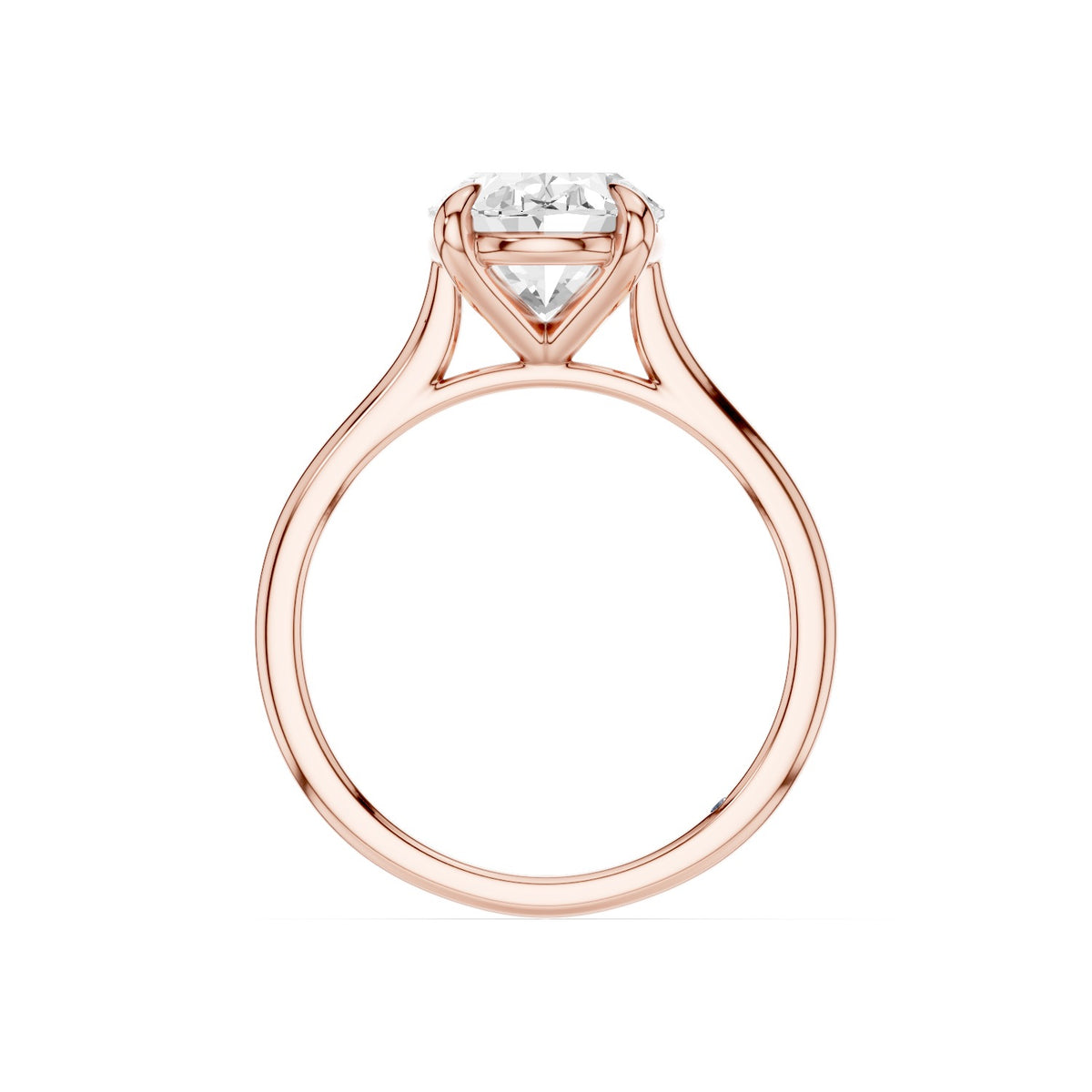 Iris – 3 Carat Oval Cathedral Classic Solitaire