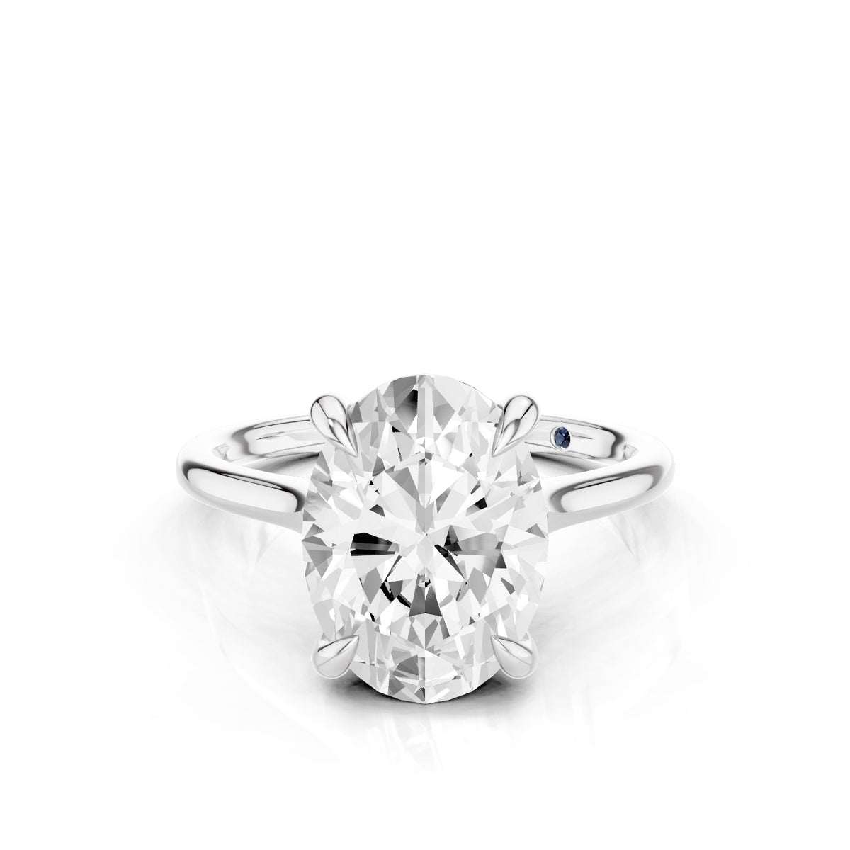 Iris – 3 Carat Oval Cathedral Classic Solitaire