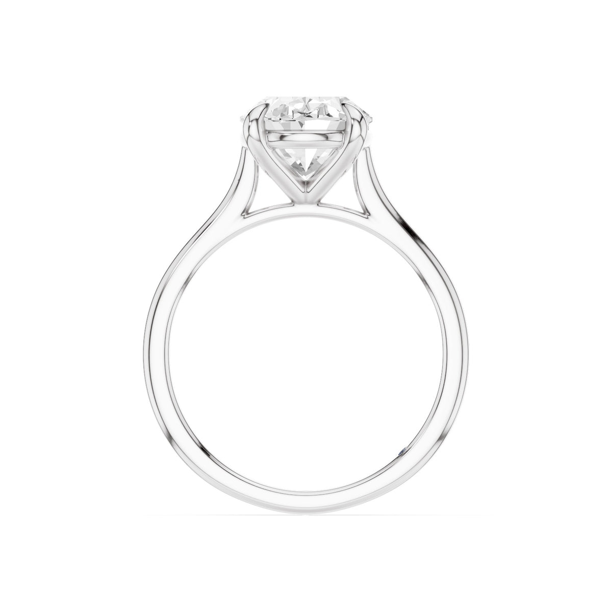 Iris – 3 Carat Oval Cathedral Classic Solitaire