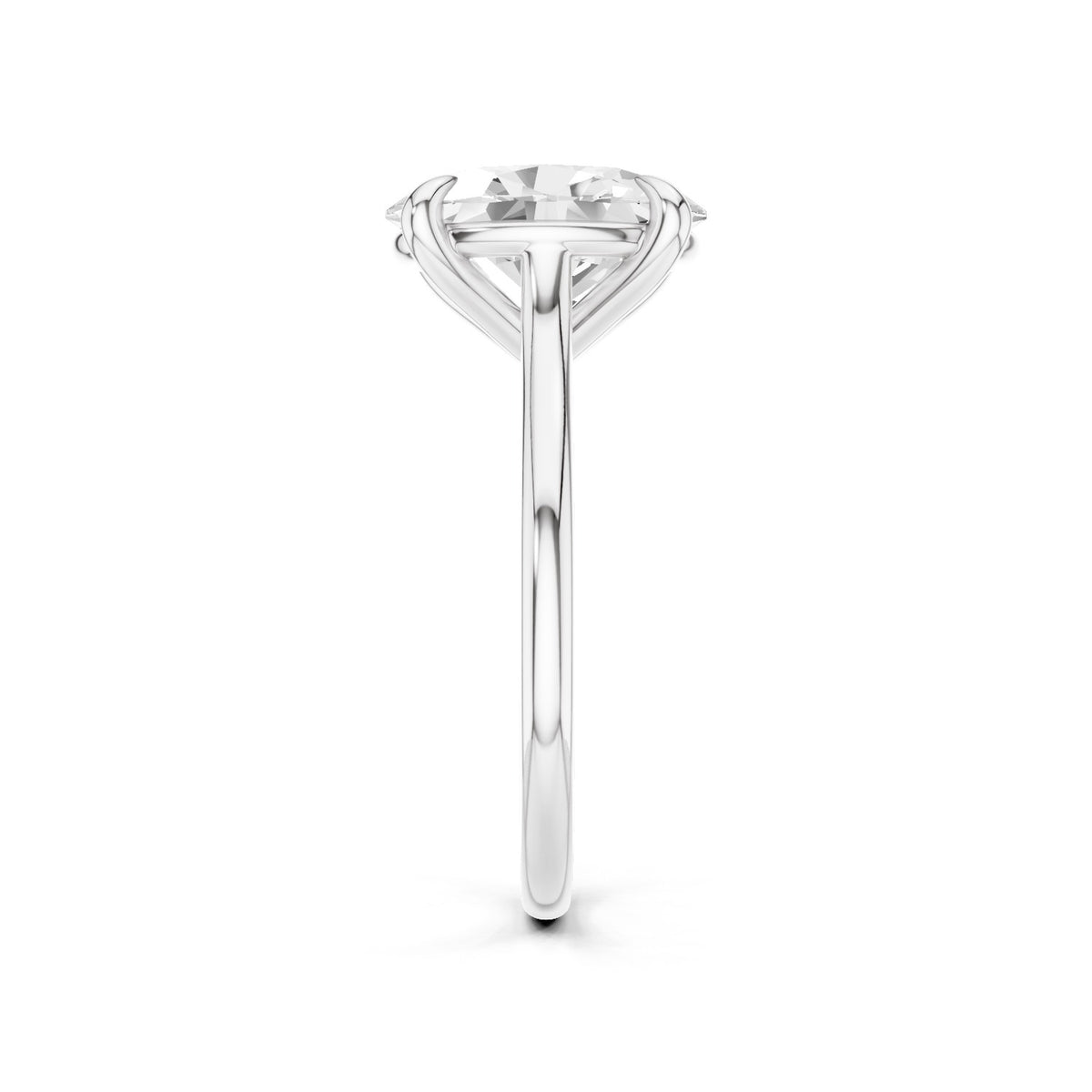 Iris – 3 Carat Oval Cathedral Classic Solitaire