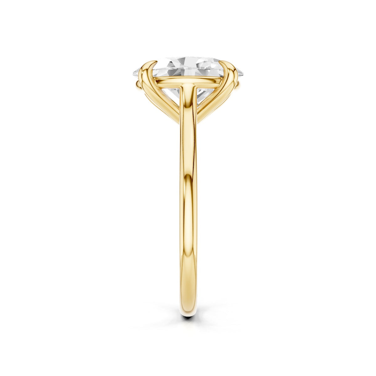 Iris – 3 Carat Oval Cathedral Classic Solitaire