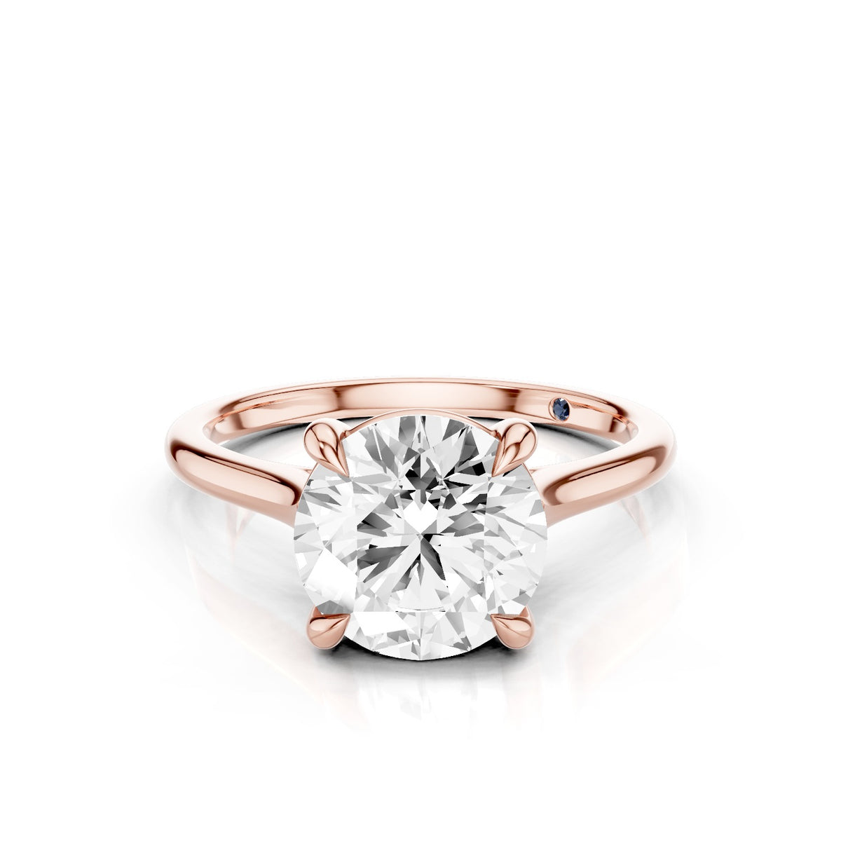 Iris – 2 Carat Round Cathedral Classic Solitaire