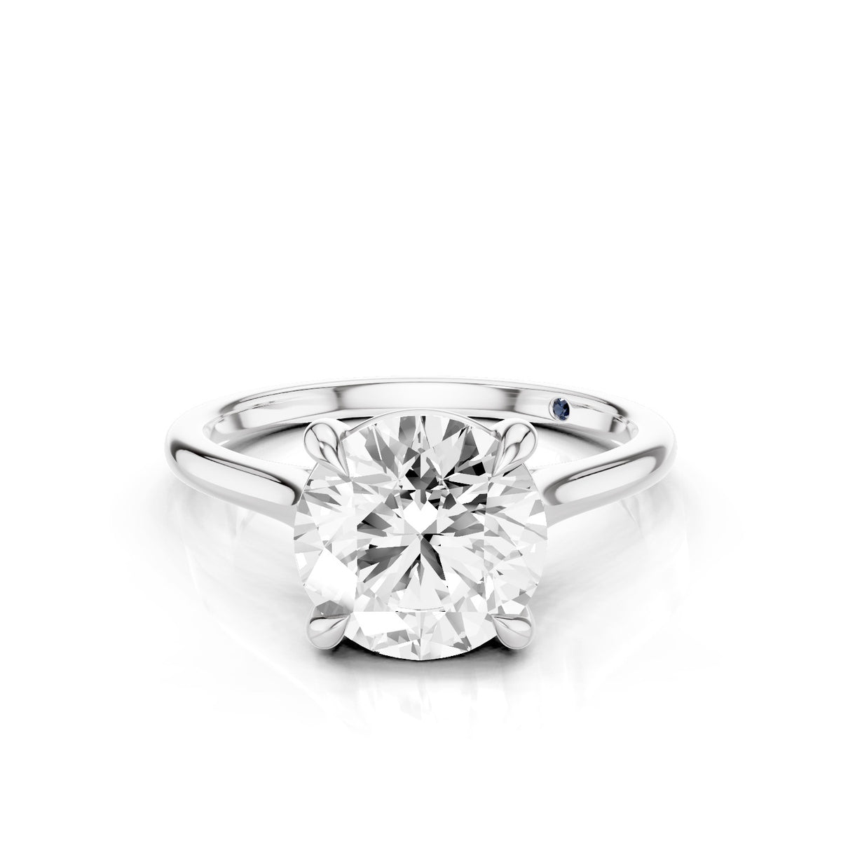 Iris – 2 Carat Round Cathedral Classic Solitaire