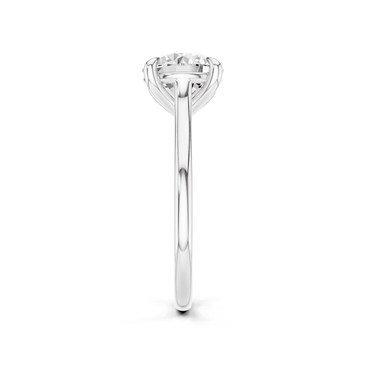Iris – 2 Carat Round Cathedral Classic Solitaire