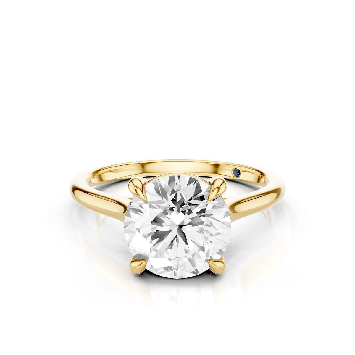 Iris – 2 Carat Round Cathedral Classic Solitaire