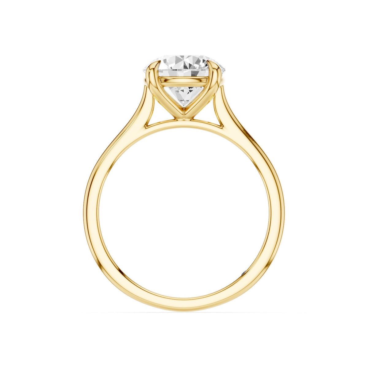 Iris – 2 Carat Round Cathedral Classic Solitaire