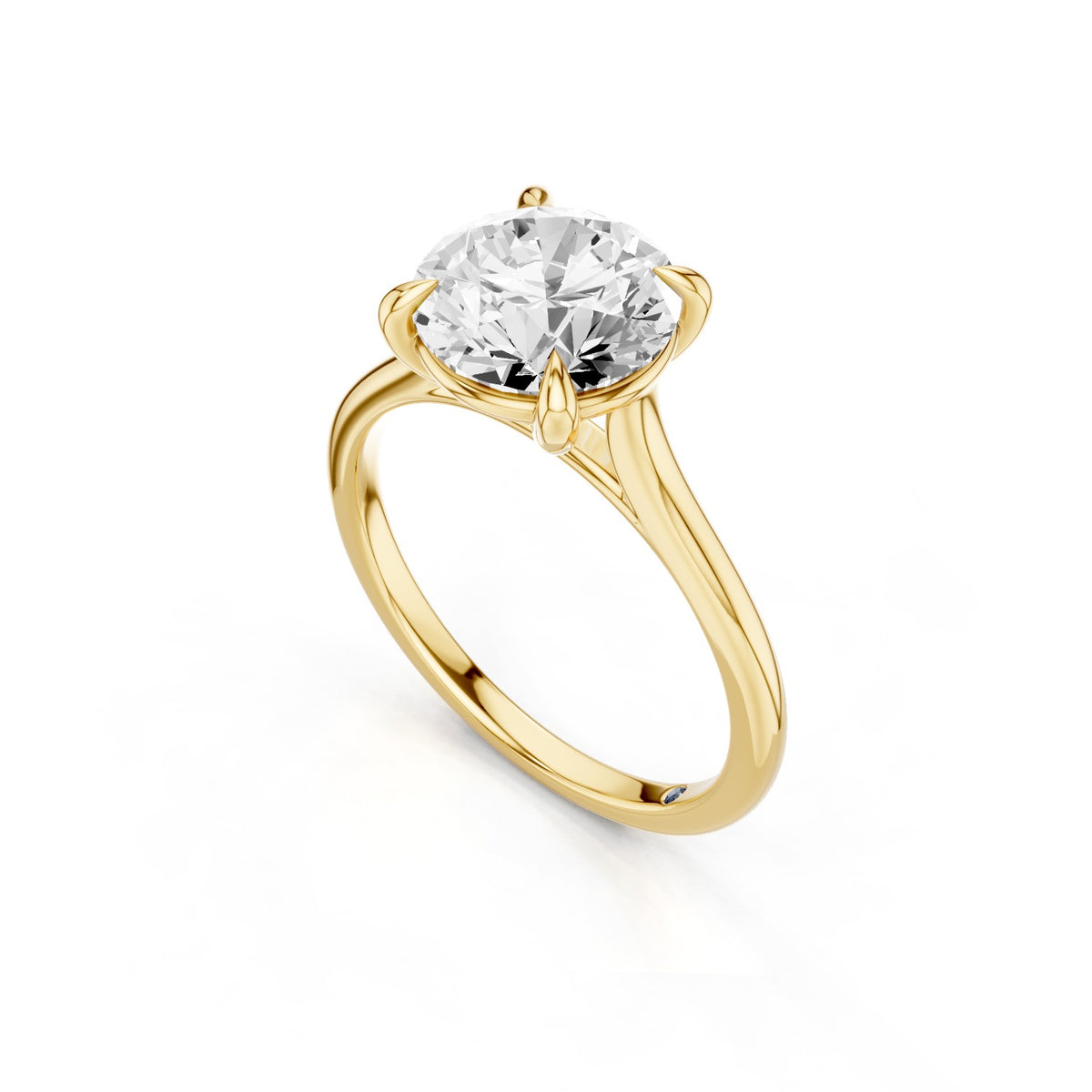 Iris – 2 Carat Round Cathedral Classic Solitaire