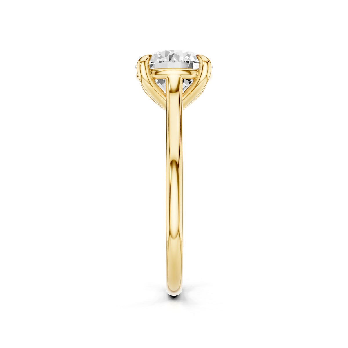 Iris – 2 Carat Round Cathedral Classic Solitaire