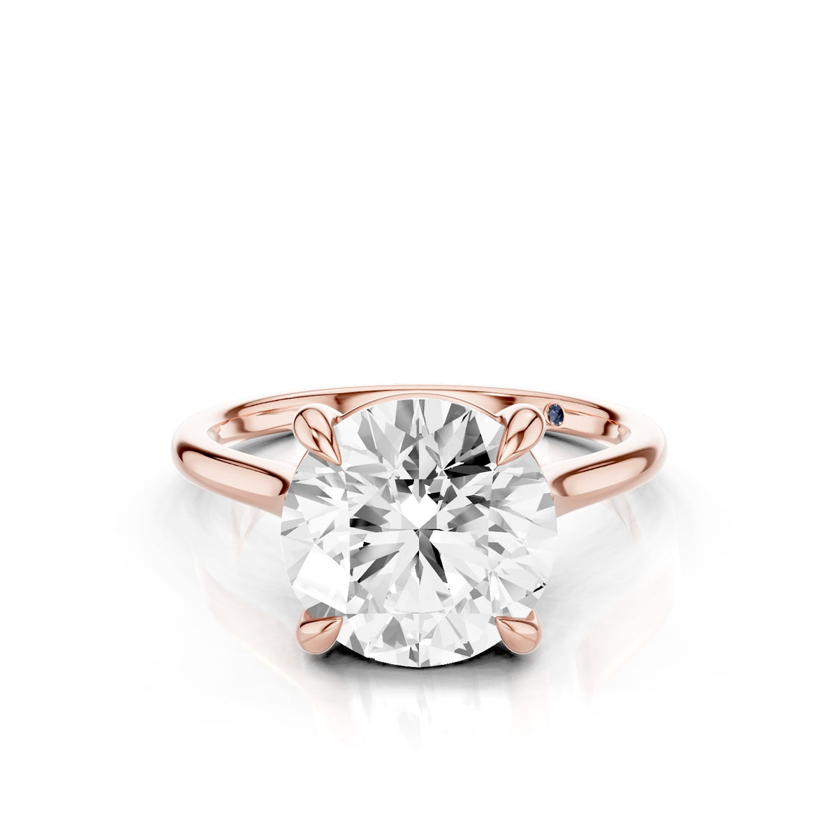 Iris – 3 Carat Round Cathedral Classic Solitaire
