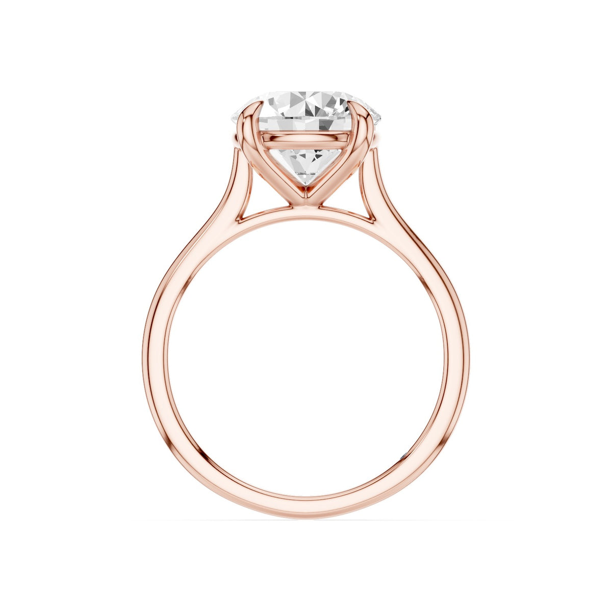 Iris – 3 Carat Round Cathedral Classic Solitaire