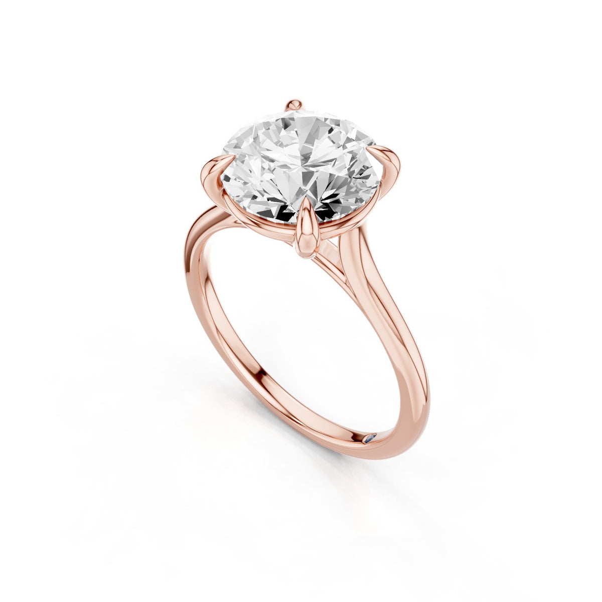 Iris – 3 Carat Round Cathedral Classic Solitaire