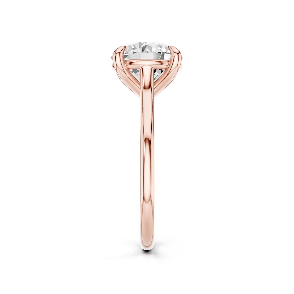 Iris – 3 Carat Round Cathedral Classic Solitaire