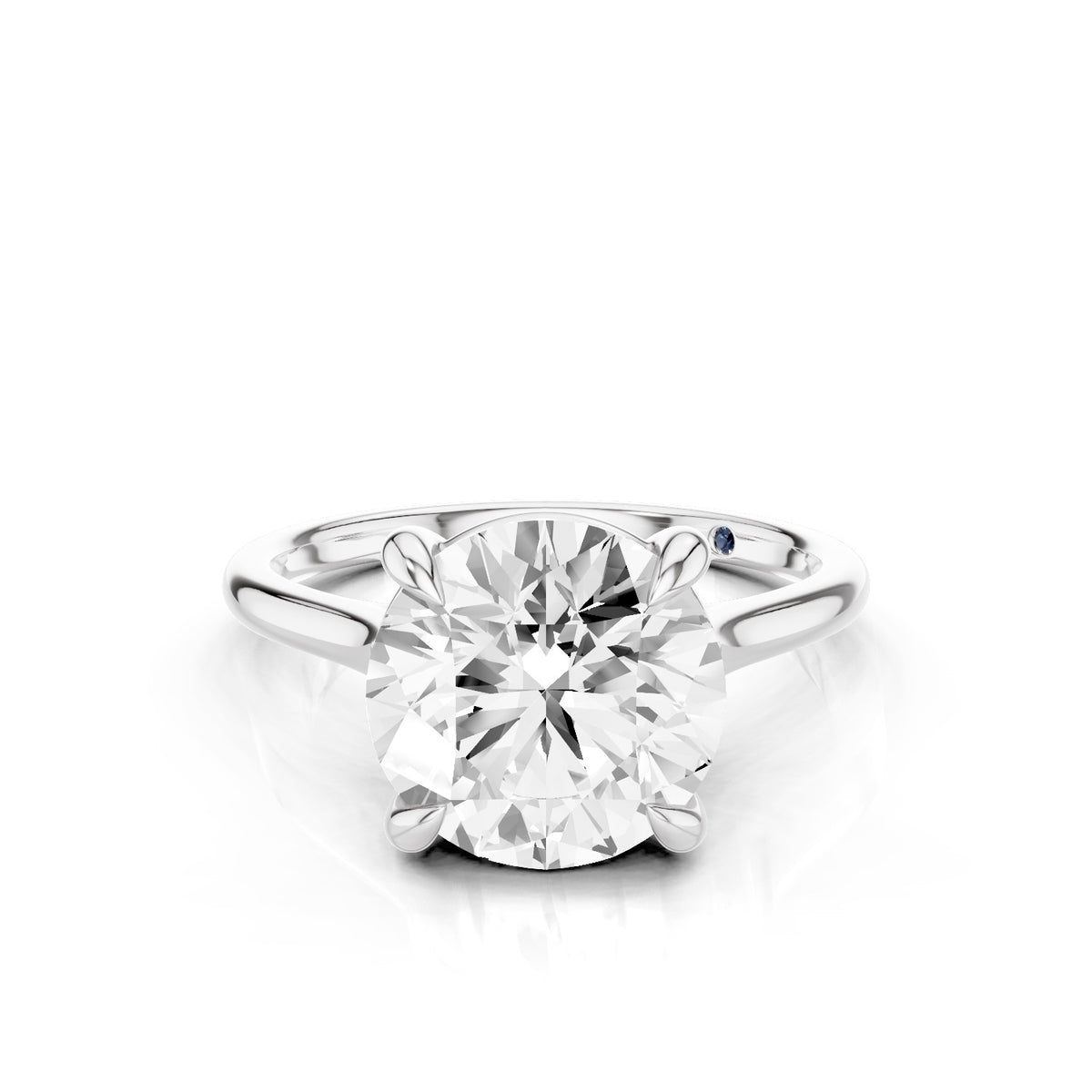 Iris – 3 Carat Round Cathedral Classic Solitaire