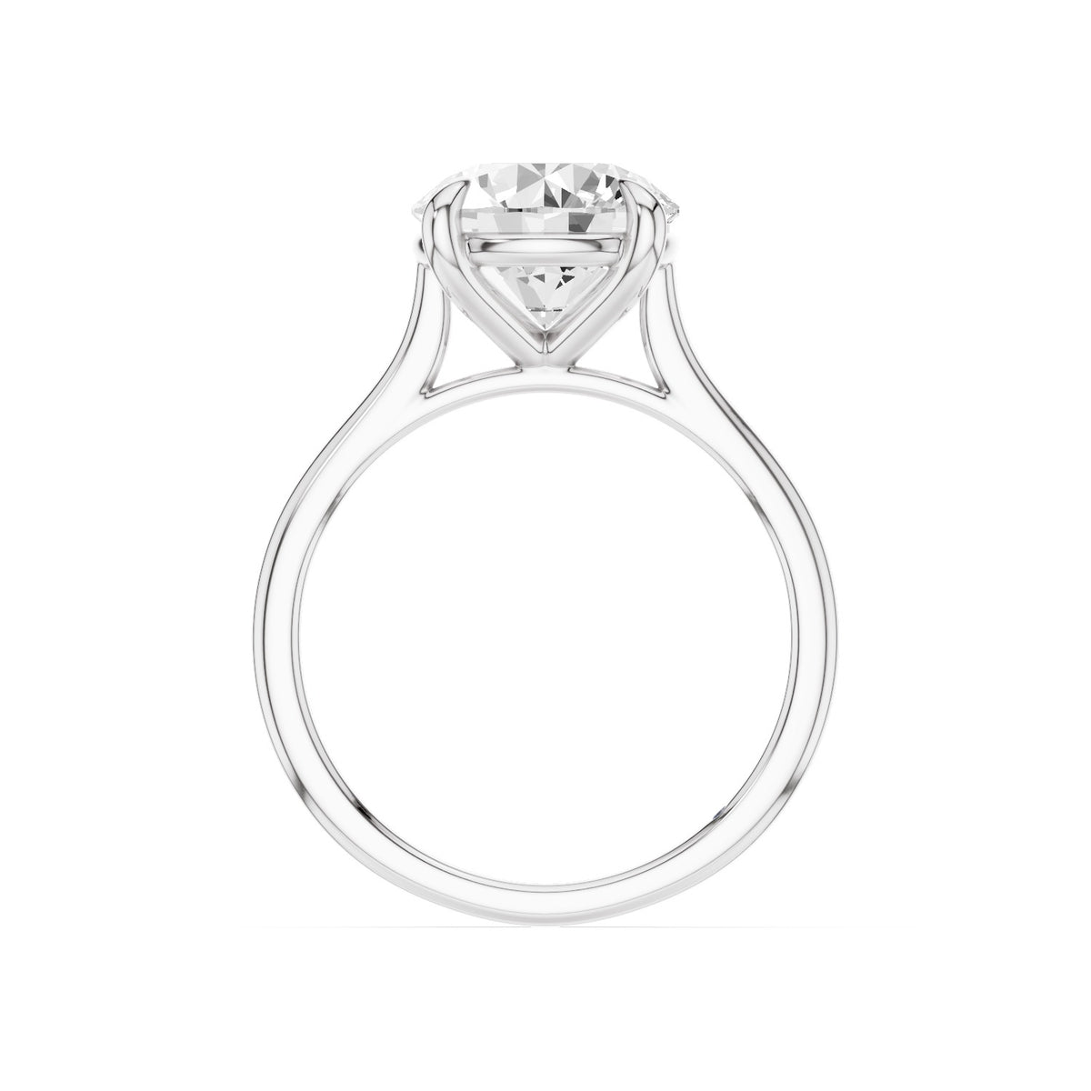 Iris – 3 Carat Round Cathedral Classic Solitaire