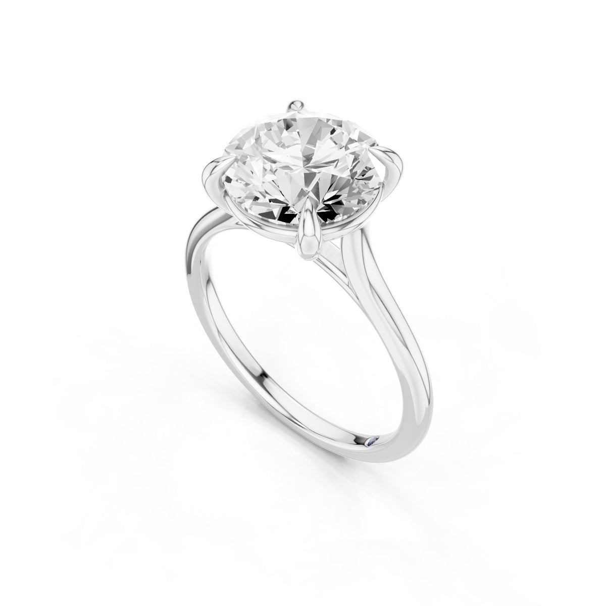 Iris – 3 Carat Round Cathedral Classic Solitaire