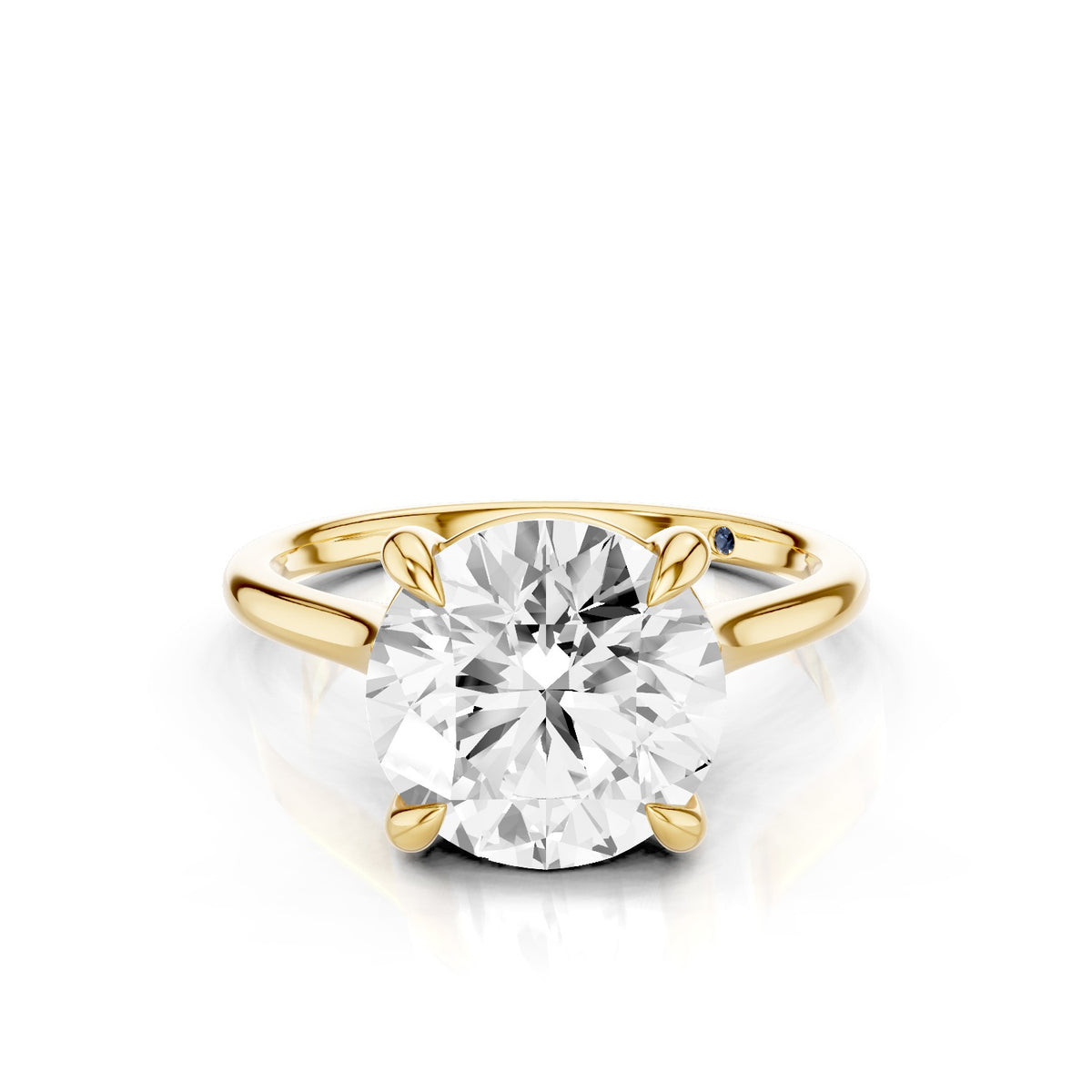 Iris – 3 Carat Round Cathedral Classic Solitaire