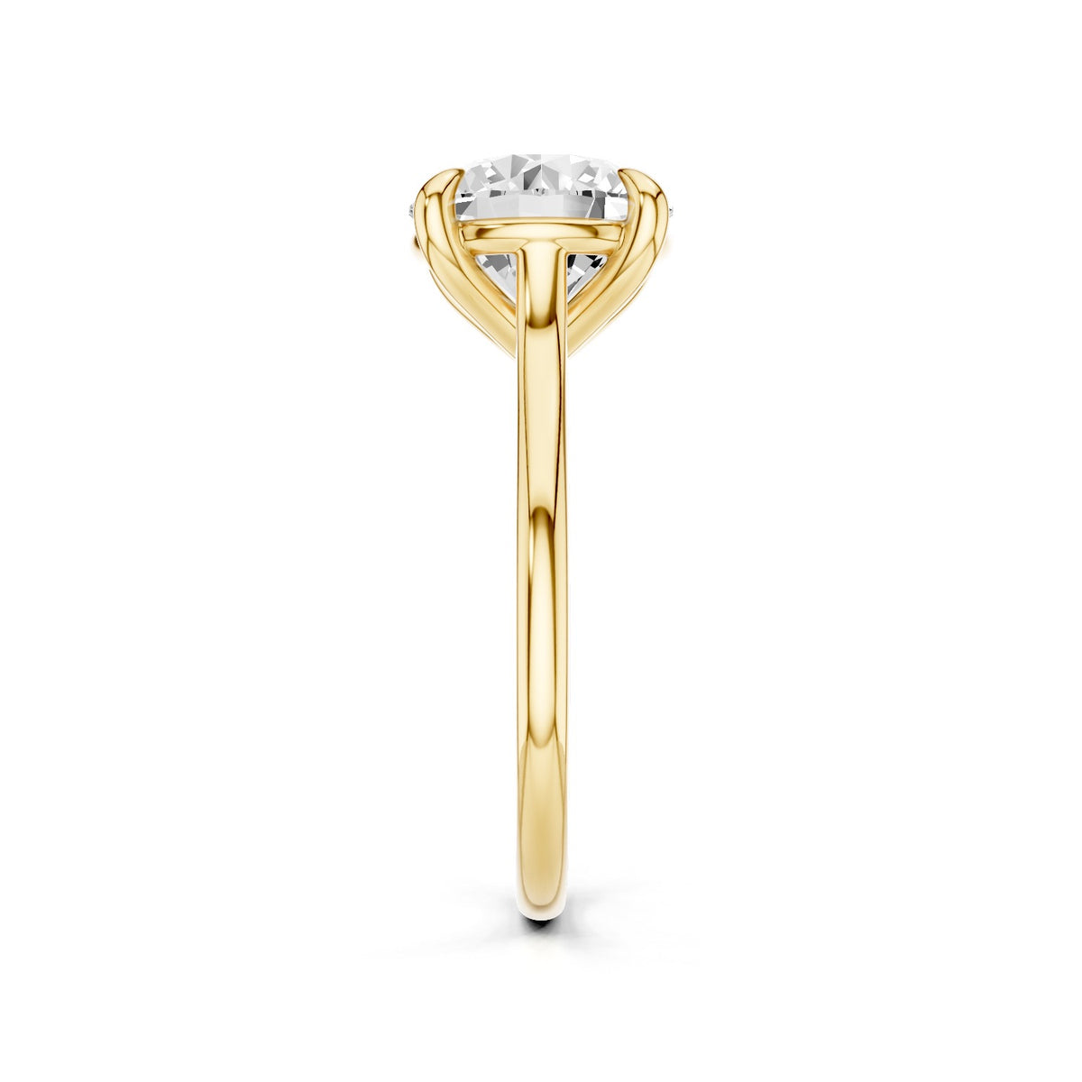 Iris – 3 Carat Round Cathedral Classic Solitaire