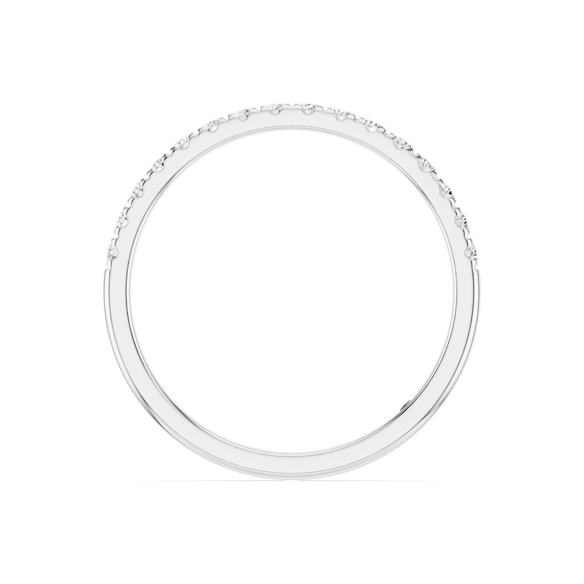Nysa – Pavé Wedding Band