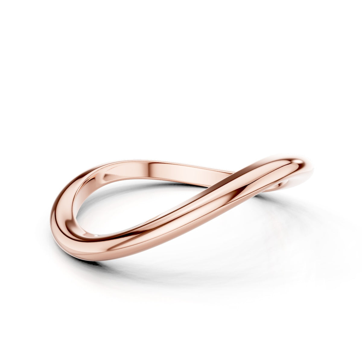 Aelin – Curved Wedding Band