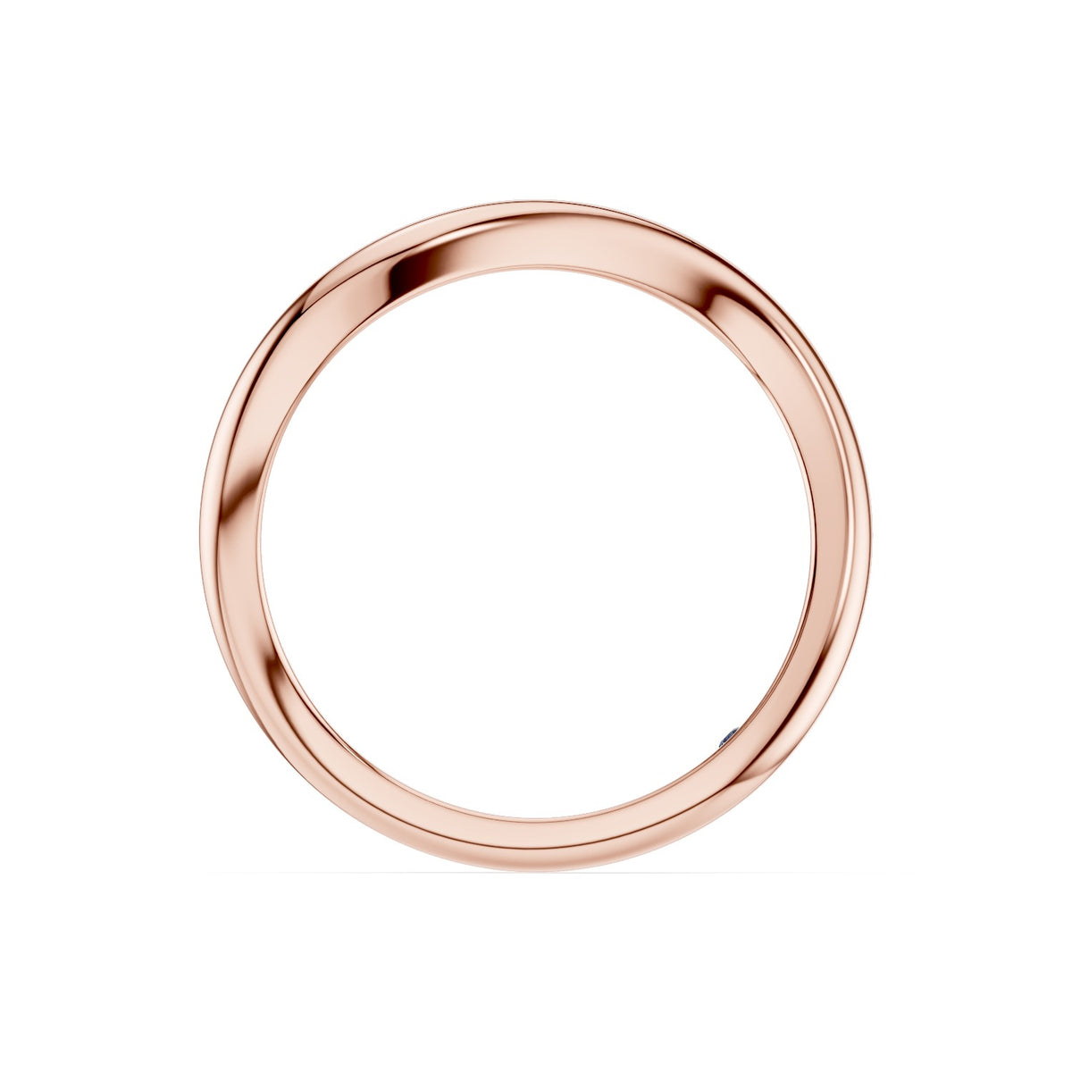 Aelin – Curved Wedding Band