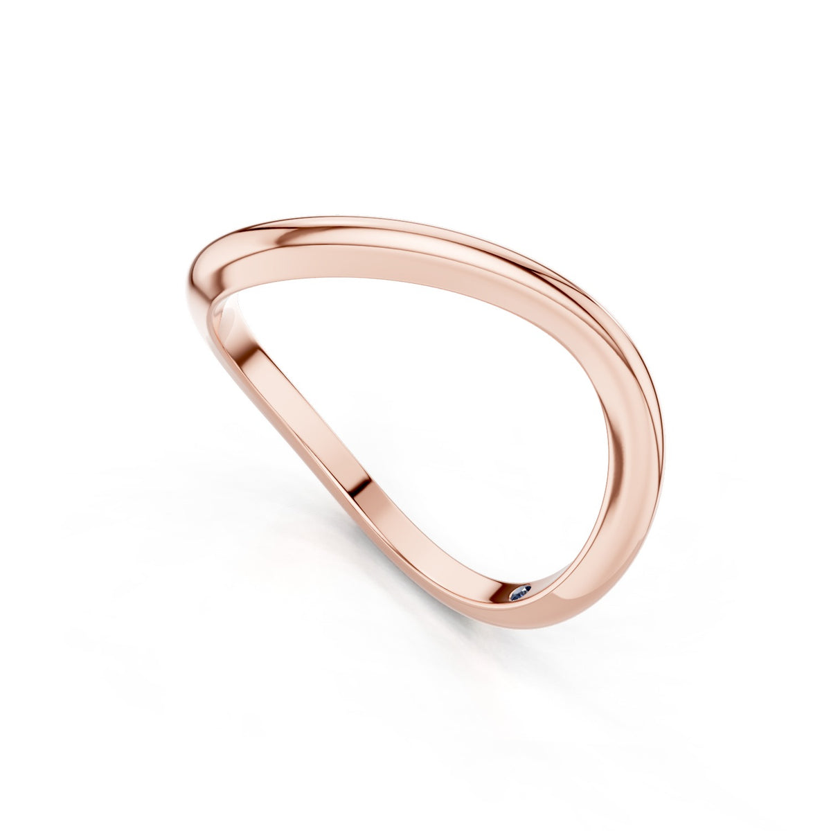 Aelin – Curved Wedding Band