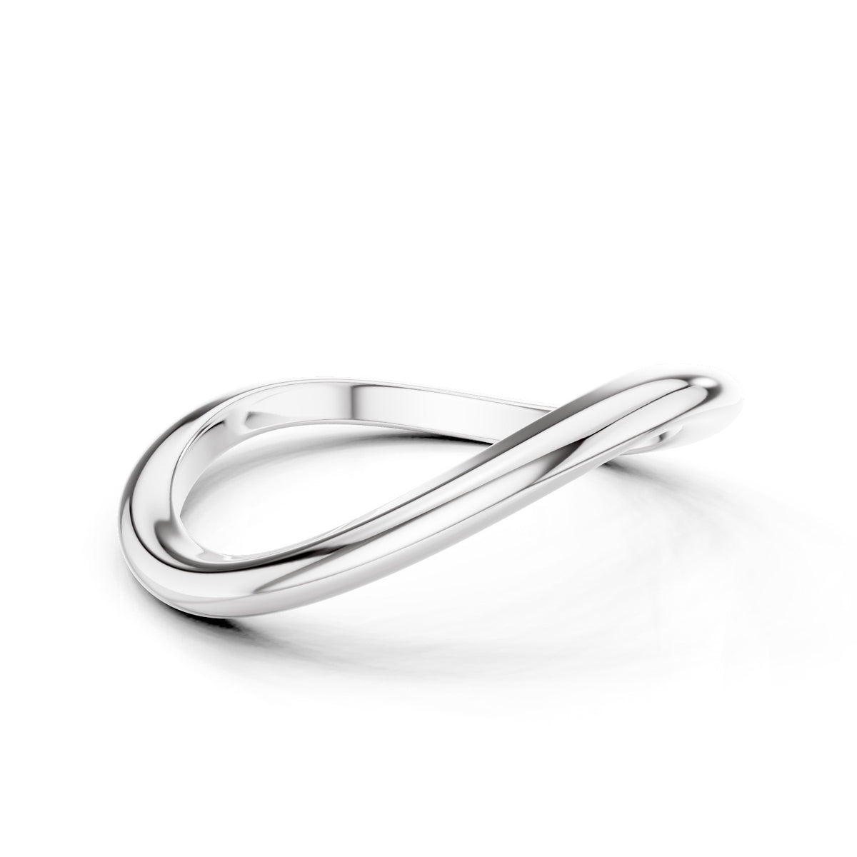 Aelin – Curved Wedding Band