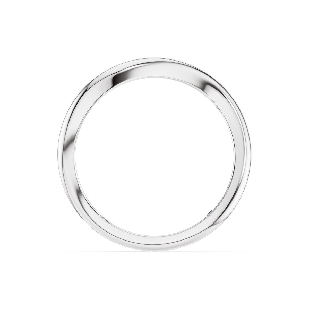 Aelin – Curved Wedding Band