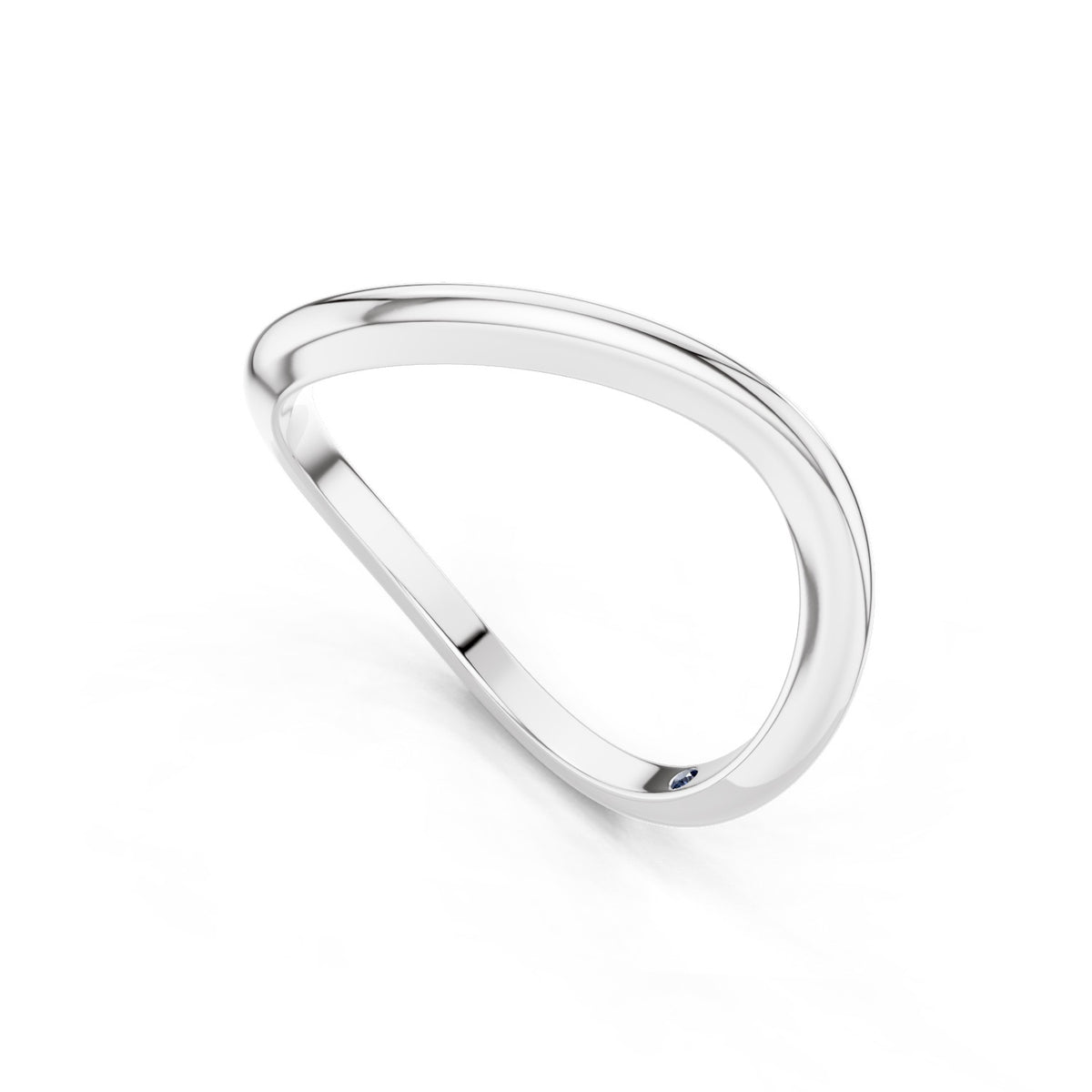 Aelin – Curved Wedding Band