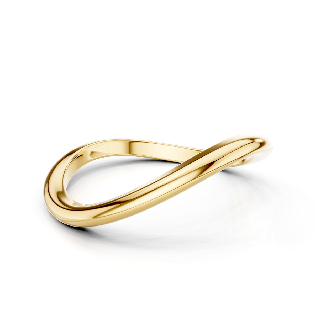 Aelin – Curved Wedding Band